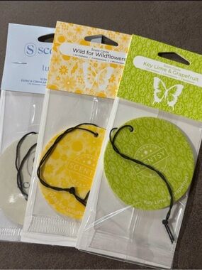 Scentsy Yellow, Green & Cream Scent Circles Trio